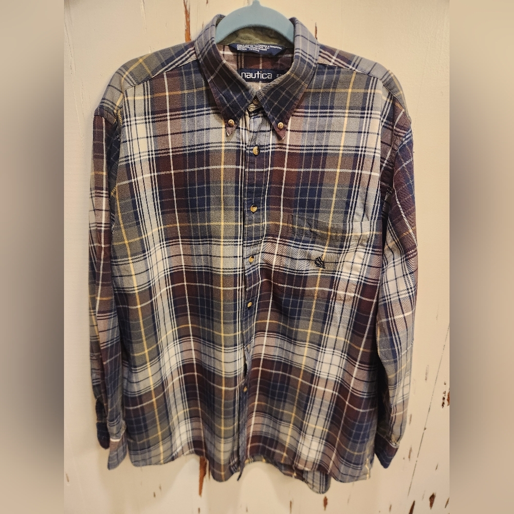 Nautica Men's Plaid Shirt XL - Picture 1 of 3